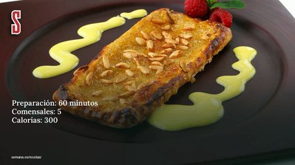 Vídeo Receta: Banda de hojaldre rellena con cabello de ángel