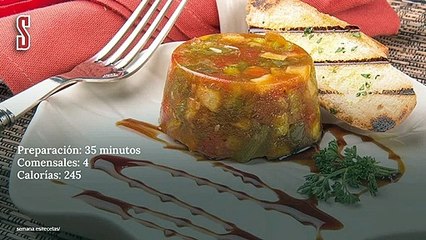 Vídeo Receta: Moldes de pisto manchego