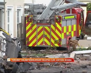 Terlibat dalam kemalangan selepas curi jentera bomba