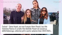 François-Henri Pinault en famille à la Fashion Week, avec ses deux filles et Salma Hayek