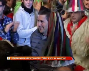 Pembebasan Arnaldo Otegi dirai 8,000 penyokong