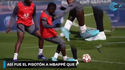 Así fue el pisotón a Mbappé que hace temblar al PSG