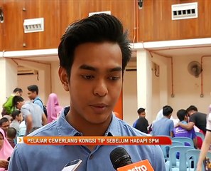 Pelajar cemerlang kongsi tip sebelum hadapi SPM