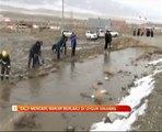 Salji mencair, banjir berlaku di Uygur Xinjiang