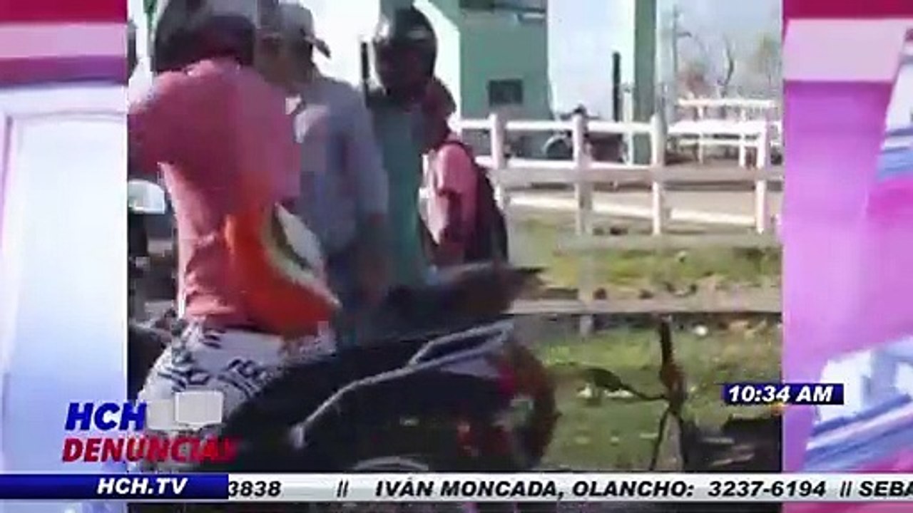 ¡Herido termina motociclista tras colisión con pickup en col. Villa Santa, Juticalpa!