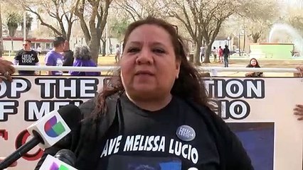 Familiares de Melissa Lucio se manifiestan pidiendo justicia por ella