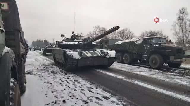 Rus tankları Kiev bölgesinde ilerliyor