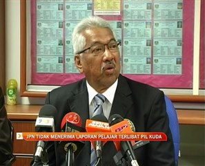 JPN tidak menerima laporan pelajar dengan aktiviti agihan pil kuda