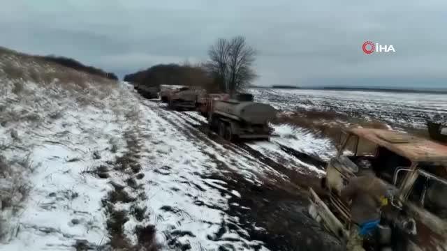 Ukrayna, Rus ordusuna ait yakıt ikmal konvoyunu imha etti