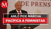 AMLO acusa que personas alistan marros, sopletes y bombas molotov para marcha del 8M