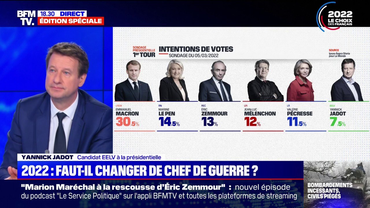 "Il veut être élu sans projet?": Yannick Jadot appelle Emmanuel Macron à "descendre dans l'arène"