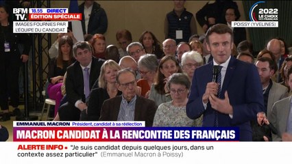 Emmanuel Macron sur sa candidature: "Je veux y retourner parce que j'ai de l'ambition pour notre pays"