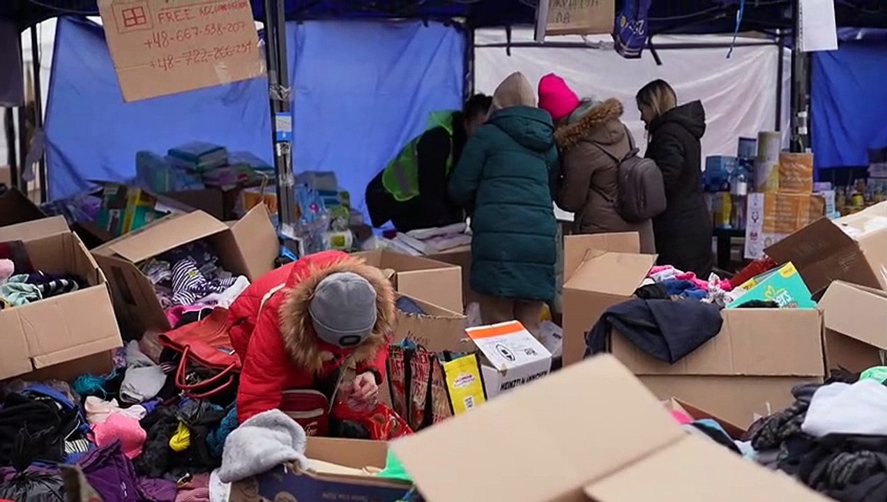 La frontera entre Polonia y Ucrania al borde del colapso por la llegada masiva de refugiados