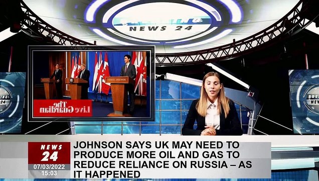 Johnson says UK may need to produce more oil and gas to reduce reliance on Russia – as it happened