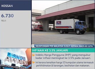 Keuntungan Pos Malaysia susut kepada RM29.60 juta