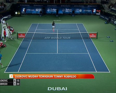 Tenis Kejohanan Dubai: Novak Djokovic mudah tewaskan Tommy Robredo