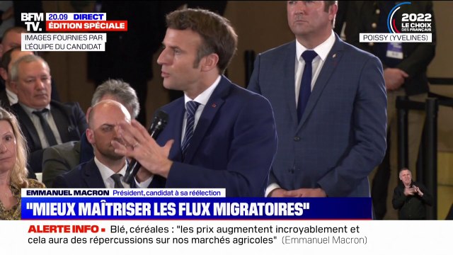 Emmanuel Macron: On doit réussir à mieux protéger nos frontières et à mieux maîtriser les flux migratoires