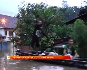 15 buah sekolah di Sarawak terjejas akibat banjir