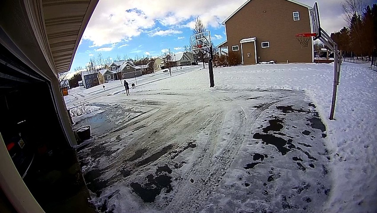 Woman Slips on Black Ice in Front of Garage video Dailymotion