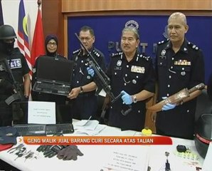 Geng Malik jual barang curi secara atas talian