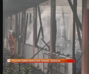 Pelajar cemas bangunan asrama terbakar