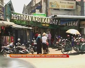 Penggemar nasi kandar serbu Line Clear di hari pertama