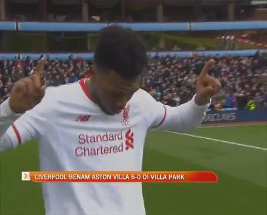 Liverpool benam Aston Villa 6-0 di Villa Park