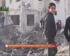 Syria: 50 terbunuh peluru berpandu bedil hospital, sekolah