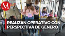 Neza' realiza operativos para evitar acoso sexual contra mujeres en el transporte público