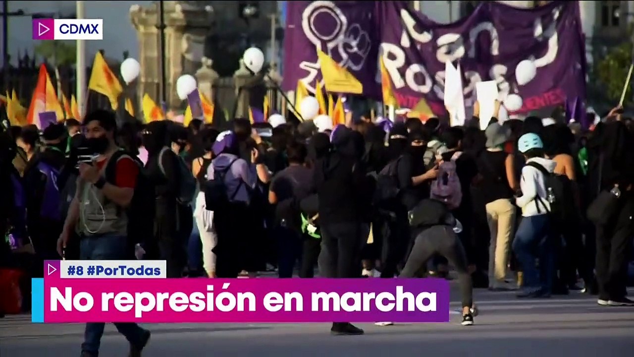 No habrá represión en marcha del 8M, asegura Claudia Sheinbaum