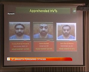 97 anggota pengganas ditahan