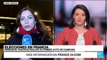 Informe desde París: esto dijo Emmanuel Macron en su primer acto de campaña presidencial