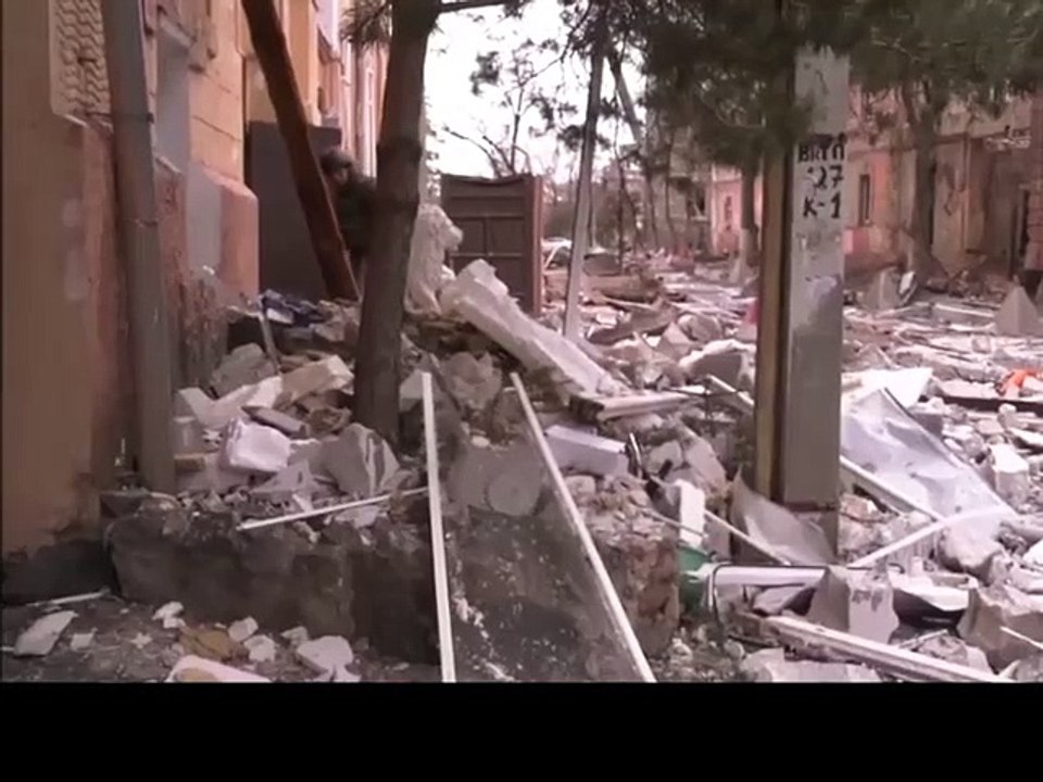 Destruction in Kharkov, Ukraine ,دمار فى مدينة خاركوف اوكرانيا Разрушения в Харькове, Украина