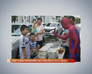 Nasi lemak Spiderman jadi buruan di Kota Bharu