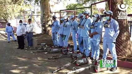 Familias del barrio Grenada recibieron a la brigada de lucha antiepidémica