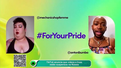 TikTok anuncia que vídeos e lives estão suspensos na Rússia