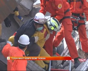 Tujuh maut gempa bumi Taiwan