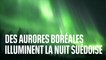 Les images des superbes aurores boréales qui illuminent la nuit suédoise