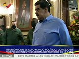 Presidente Maduro sostiene reunión con el Consejo de Vicepresidentes, Estado Mayor de la FANB y el Alto Mando Político