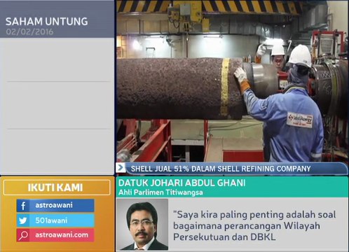 Shell jual 51 peratus pegangan dalam Shell refining company m'sia kepada Hengyuan