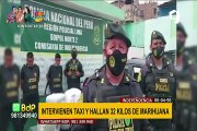 Independencia: intervienen taxi y encuentran 32 kilos de marihuana en la maletera