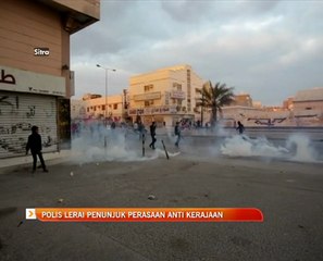 Polis lerai penunjuk perasaan anti kerajaan