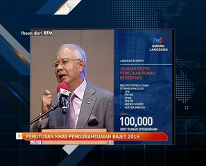 Pengubahsuaian Bajet 2016: 11 Langkah penstrukturan dan pengubahsuaian