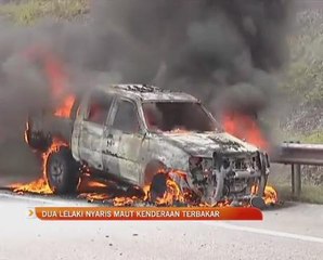 Dua lelaki nyaris maut kenderaan terbakar