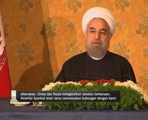 Hassan Rouhani sifatkan sekatan ke atas iran rugikan Eropah