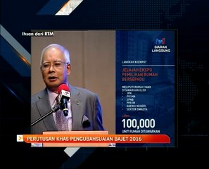 Ucapan penuh Perdana Menteri tentang Pengubahsuaian Bajet 2016