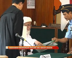Mahkamah mendengar rayuan Abu Bakar Bashir