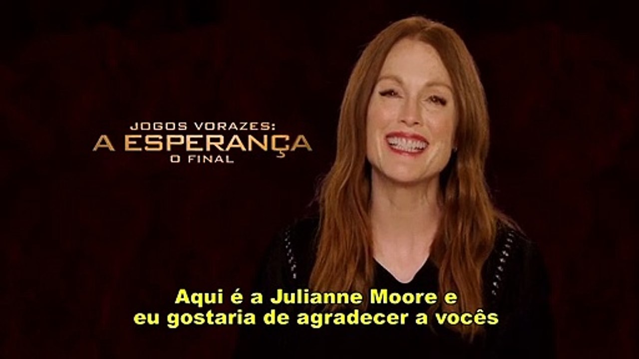 Jogos Vorazes: A Esperança - O Final Recado de Julianne Moore para os fãs brasileiros
