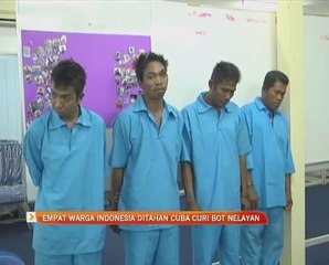 Empat warga Indonesia ditahan cuba curi bot nelayan