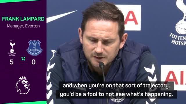 Lampard knows Everton are in a relegation fight after heavy defeat at Spurs